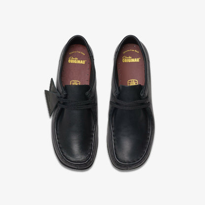 Wallabee Older Black Leather | Clarks Sale