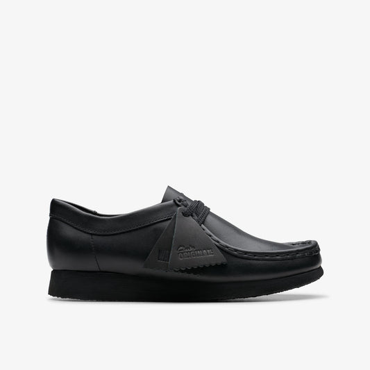 Wallabee Kid Black Leather - US 7190