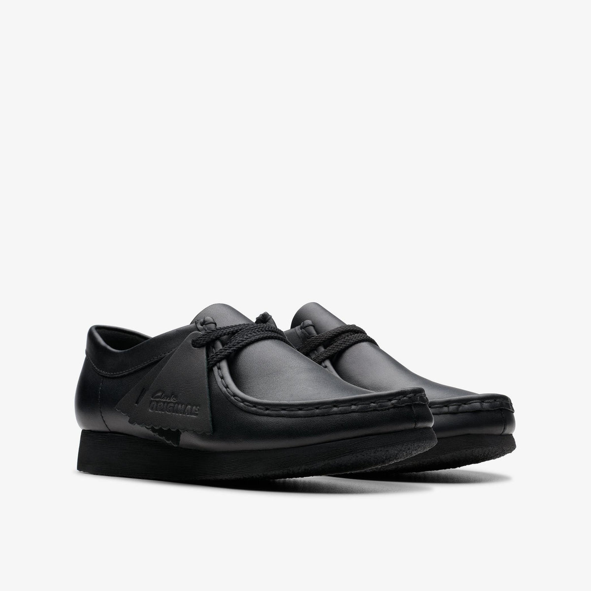 Wallabee Kid Black Leather - US 7190