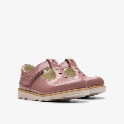 Crown Teen Toddler Dusty Pink Patent | Clarks For Sale