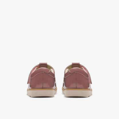 Crown Teen Toddler Dusty Pink Patent | Clarks For Sale