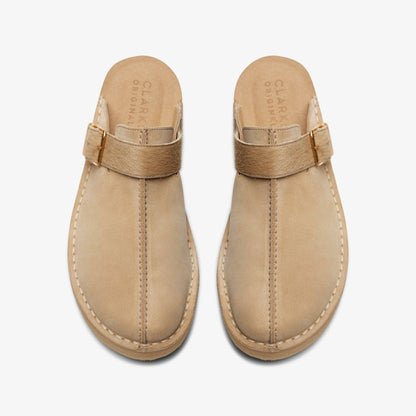 Trek Mule Taupe Interest | Clarks Onsale