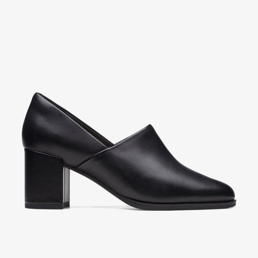 Freva 55 Lily Black Leather | Clarks For Sale