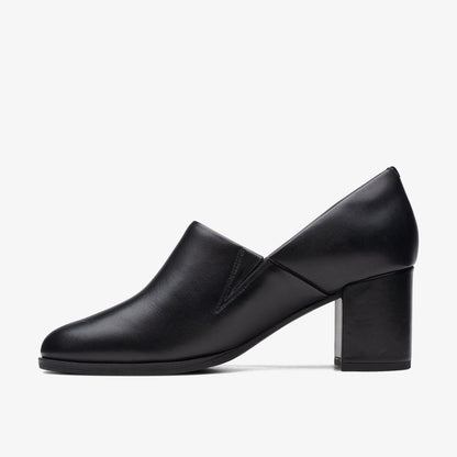 Freva 55 Lily Black Leather | Clarks For Sale