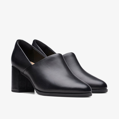 Freva 55 Lily Black Leather | Clarks For Sale