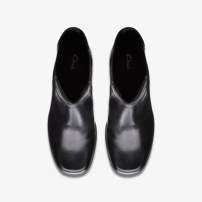 Pique Up Black Leather | Clarks