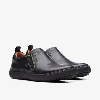 Nalle Lilac Black Leather | Clarks Onsale