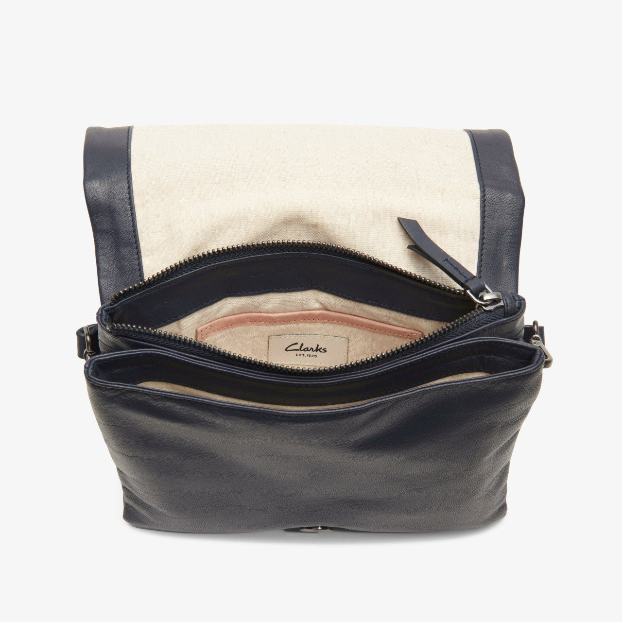 Treen Medium Navy Leather | Clarks