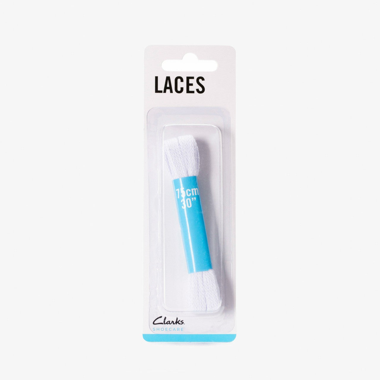 75cm Flat Lace White | Clarks