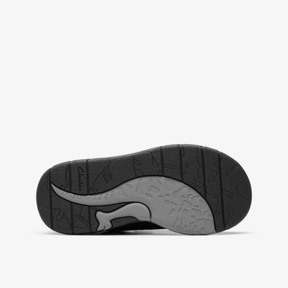 Steggy Stride Kid Black Leather | Clarks