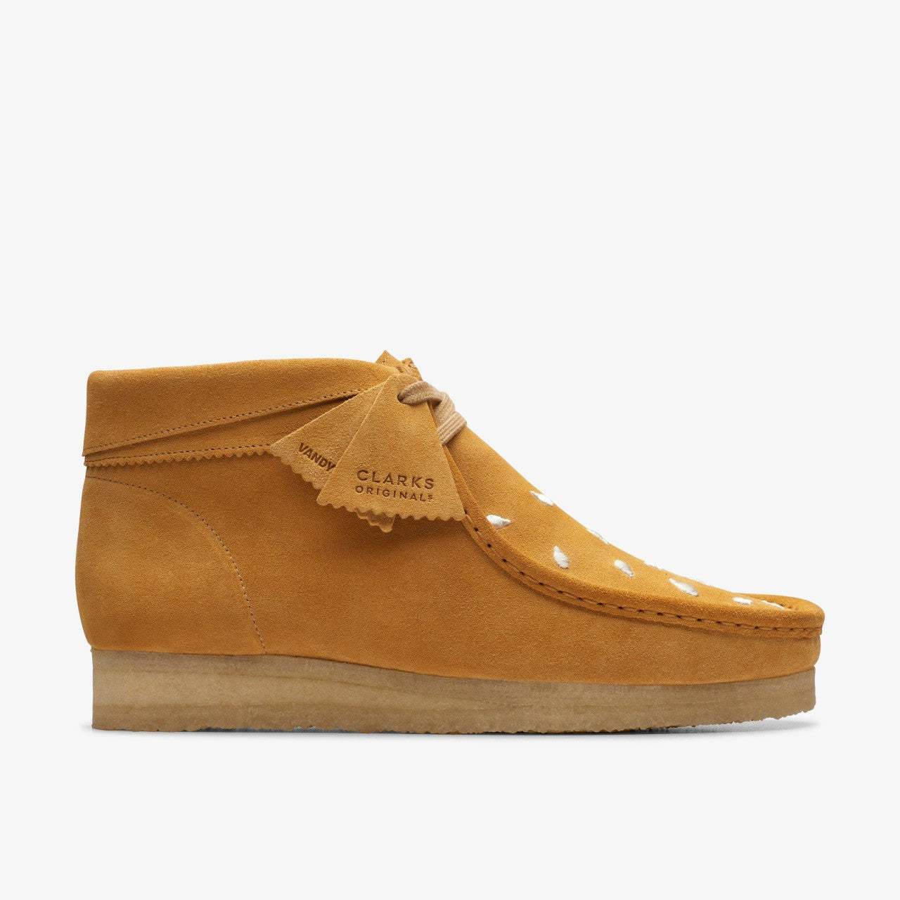 Wallabee Boot Tan Embroidery | Clarks For Sale