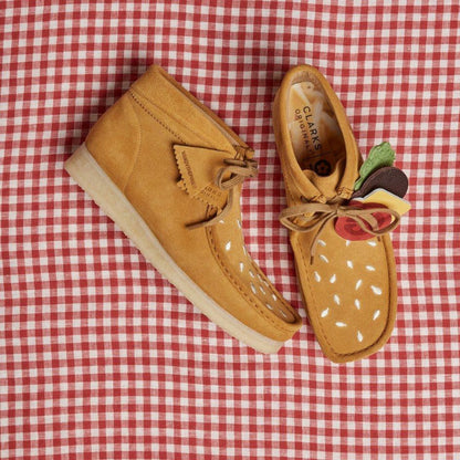 Wallabee Boot Tan Embroidery | Clarks For Sale