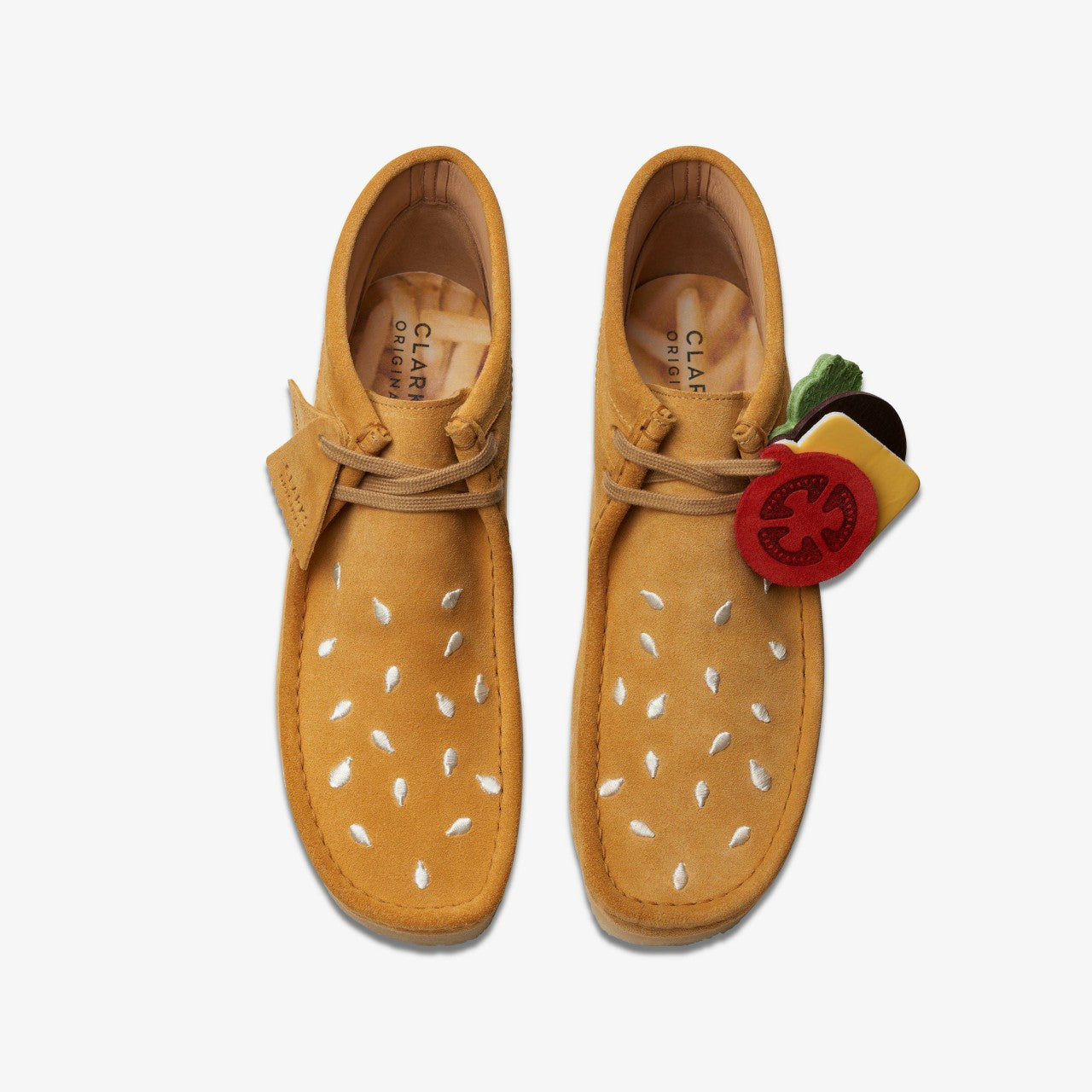 Wallabee Boot Tan Embroidery | Clarks For Sale