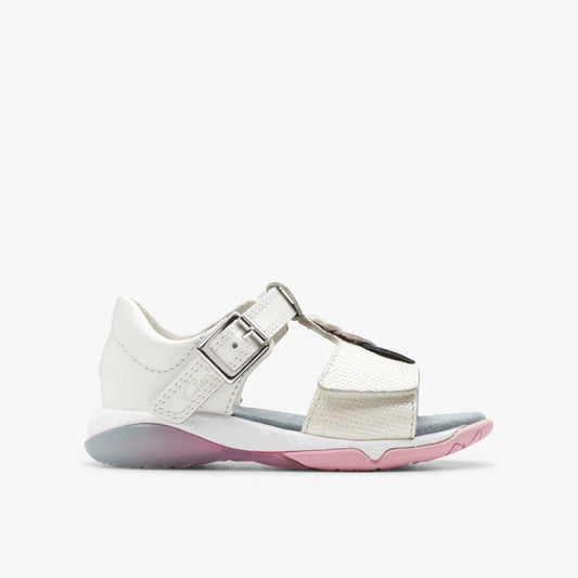 Osian Charm Toddler White | Clarks US