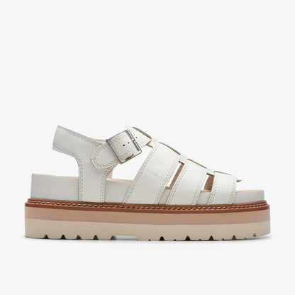 Orianna Twist Off White Leather | Clarks Discount