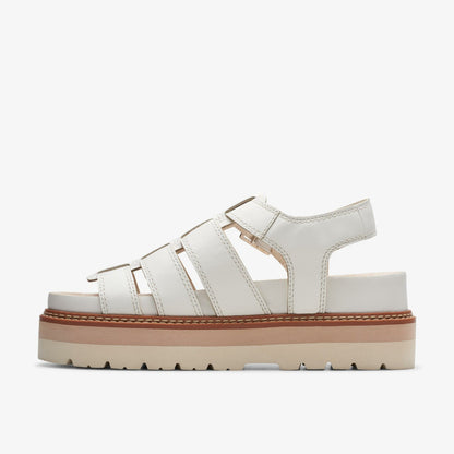 Orianna Twist Off White Leather | Clarks Discount