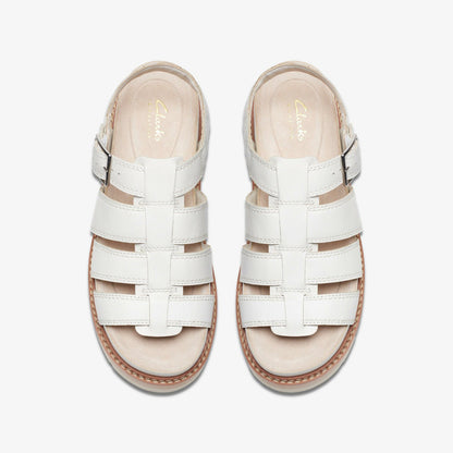 Orianna Twist Off White Leather | Clarks Discount