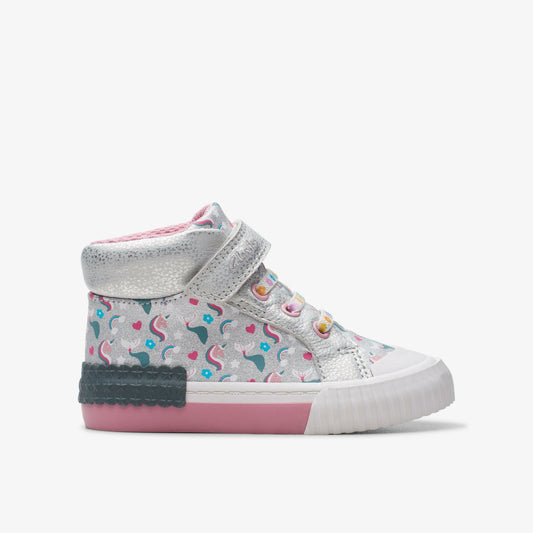 Foxing Halo Hi Toddler Silver | Clarks Discount