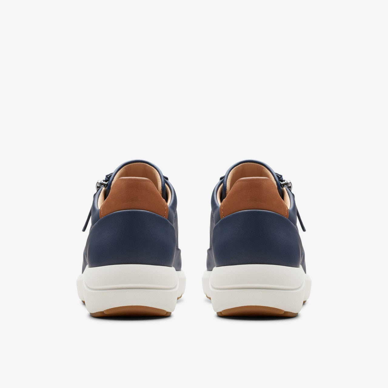 Tivoli Zip Navy Leather | Clarks