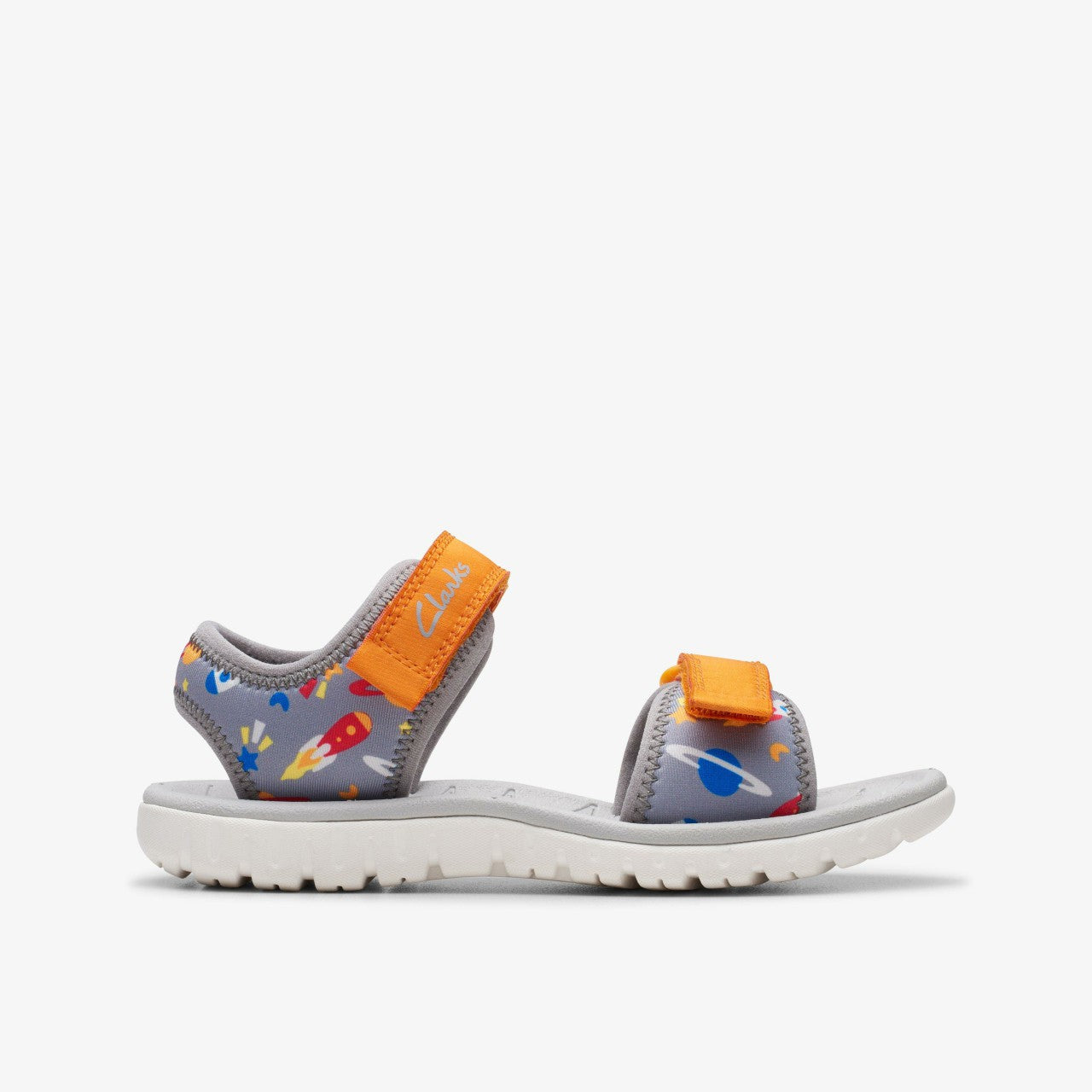 Surfing Tide Kid Grey/Orange | Clarks Discount