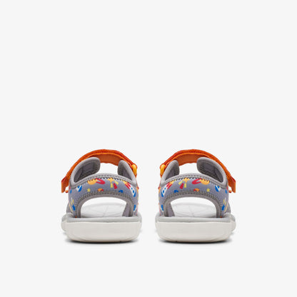 Surfing Tide Kid Grey/Orange | Clarks Discount