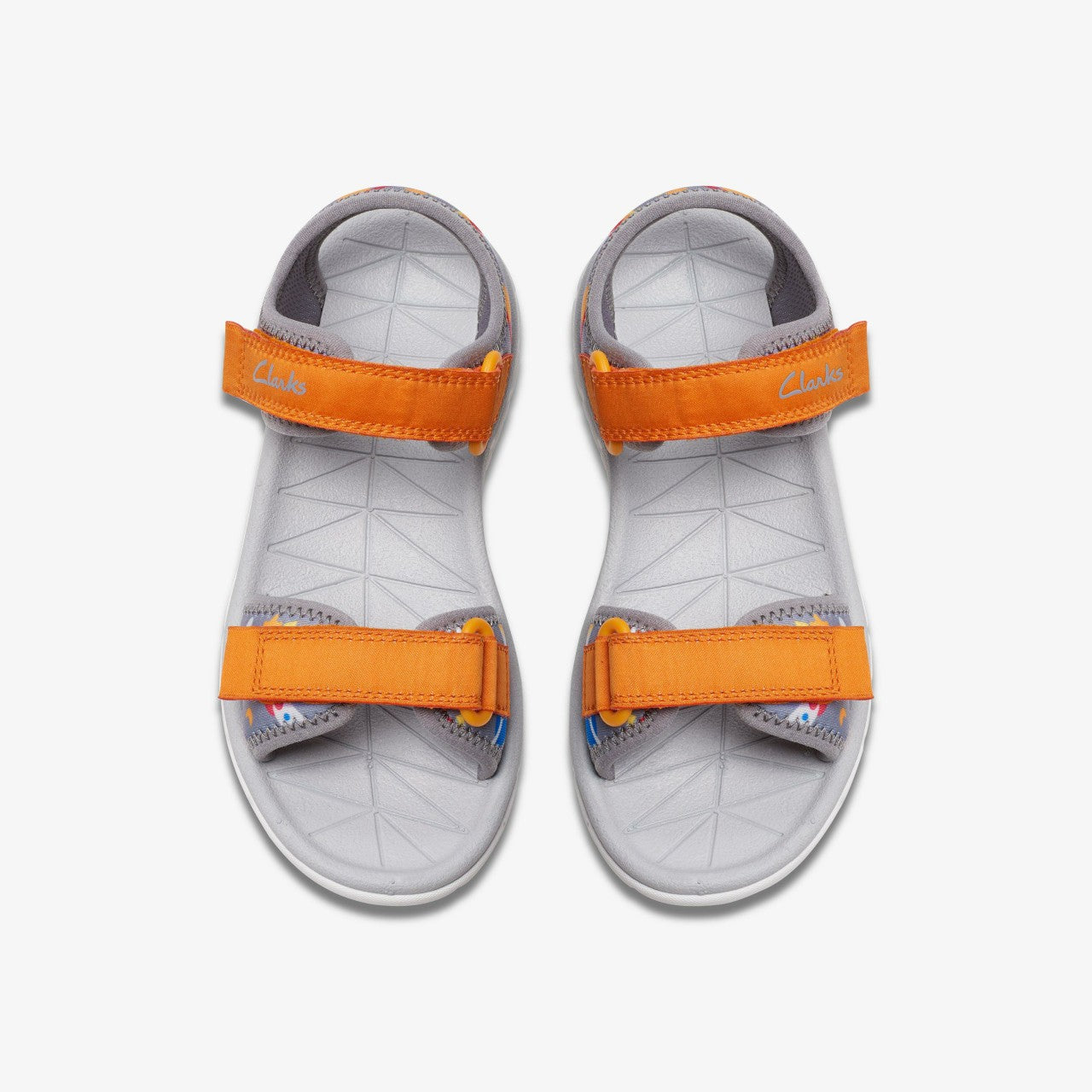 Surfing Tide Kid Grey/Orange | Clarks Discount
