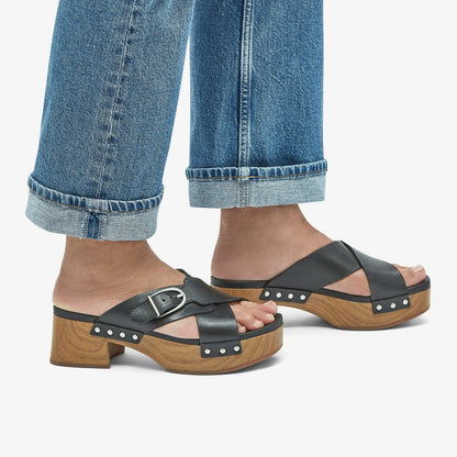 Sivanne Walk Black Leather | Clarks For Sale