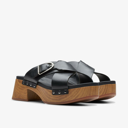 Sivanne Walk Black Leather | Clarks For Sale