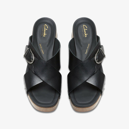 Sivanne Walk Black Leather | Clarks For Sale