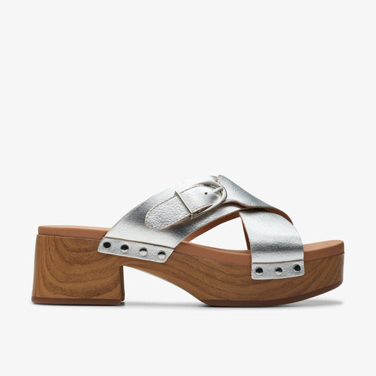 Sivanne Walk Silver Leather | Clarks Onsale