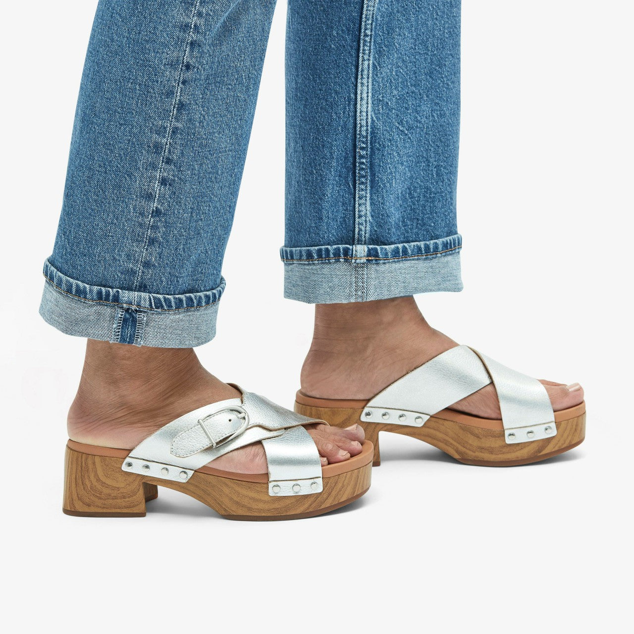 Sivanne Walk Silver Leather | Clarks Onsale