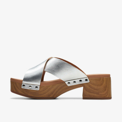 Sivanne Walk Silver Leather | Clarks Onsale