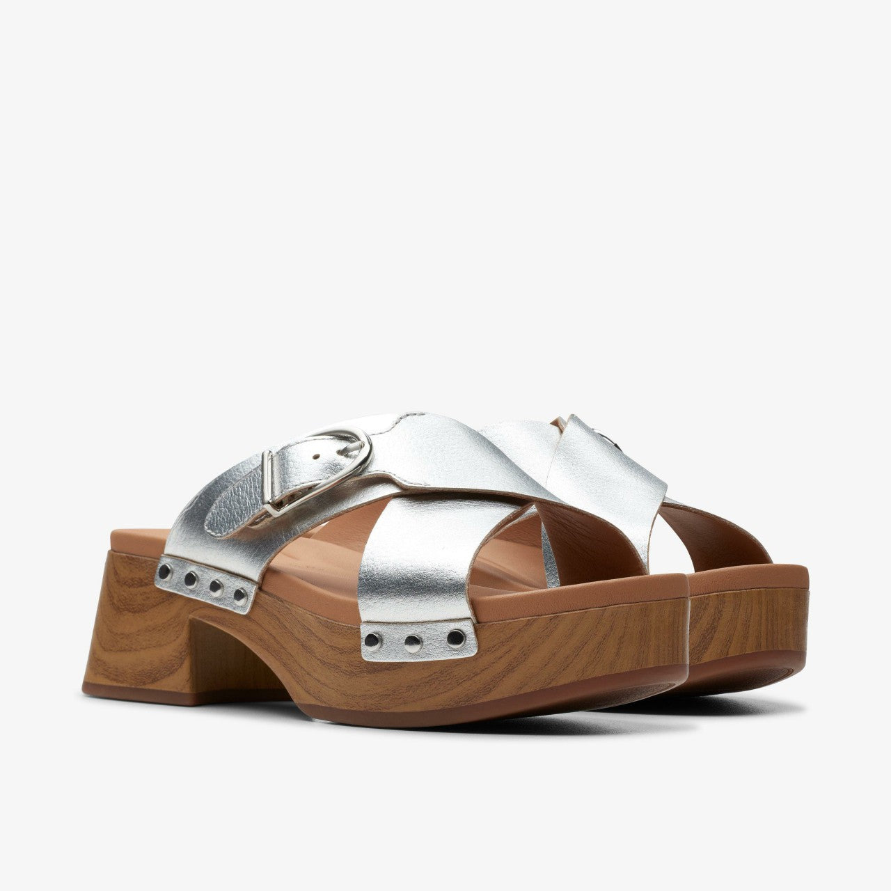 Sivanne Walk Silver Leather | Clarks Onsale