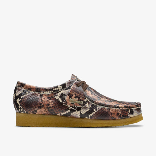Wallabee Brown Snake Print | Clarks Onsale