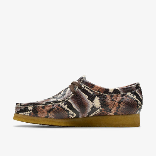 Wallabee Brown Snake Print | Clarks Onsale