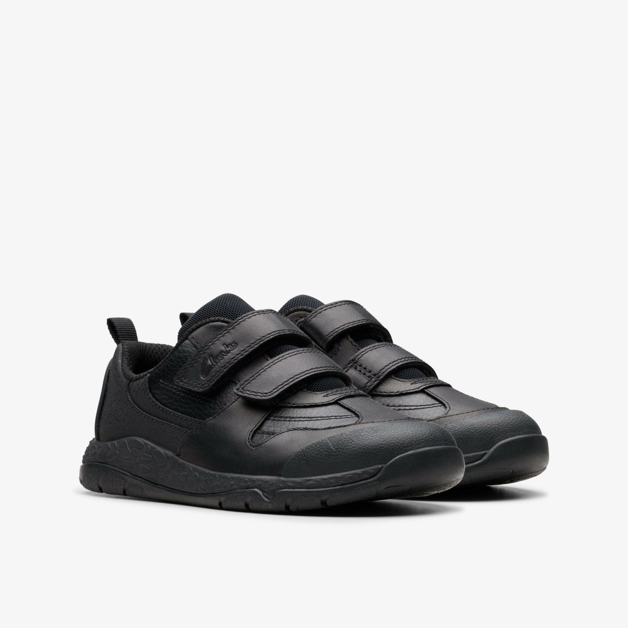 Steggy 2 Pace Kid Black Leather | Clarks