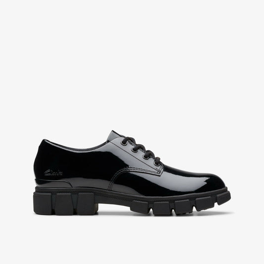Evyn Lace Kid Black Patent | Clarks US