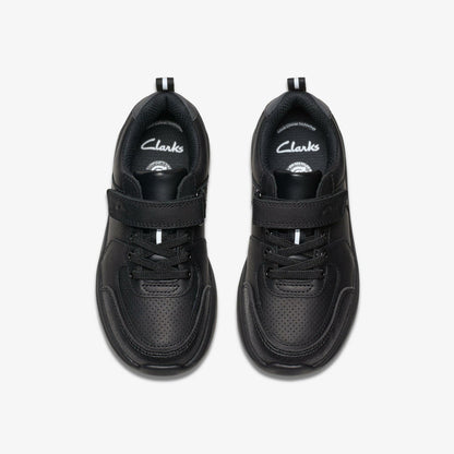 Daze Bright Kid Black Leather | Clarks Discount