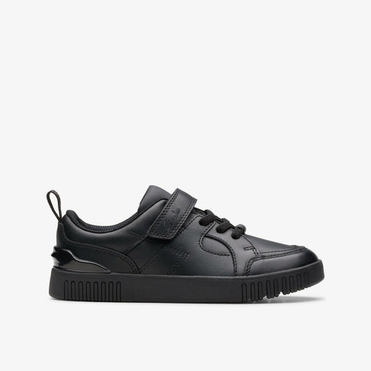 Oslo Flare Kid Black Leather | Clarks For Sale