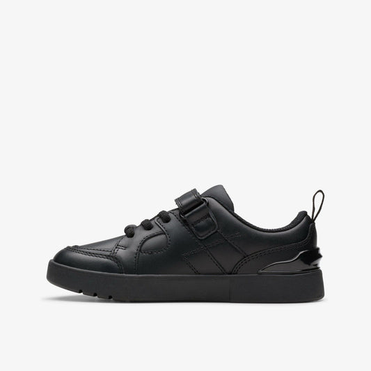 Oslo Flare Kid Black Leather | Clarks For Sale