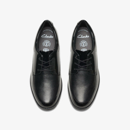 Aubrie Dress Youth Black Patent | Clarks For Sale