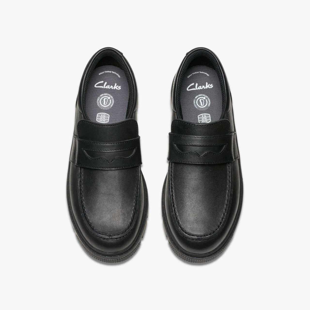 Lorcam Craft Youth Black Leather | Clarks Onsale