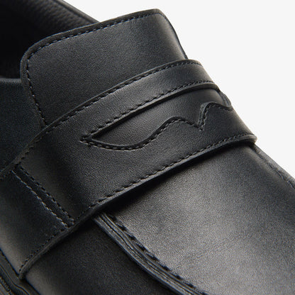 Lorcam Craft Youth Black Leather | Clarks Onsale