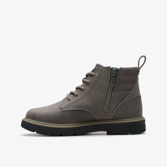 Lorcam Trail Older Dark Grey | Clarks