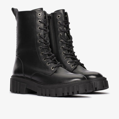 Page Lace Boot Black Leather | Clarks Sale