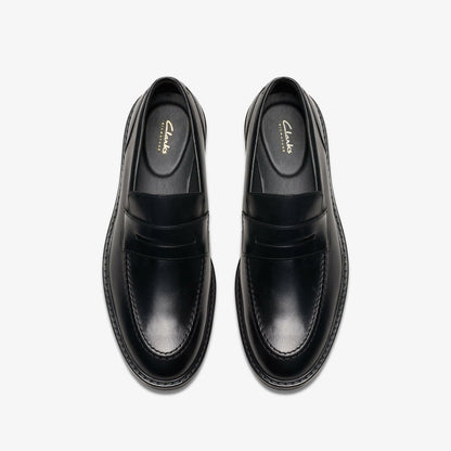 Aldwin Step Loafer Black Leather | Clarks Onsale