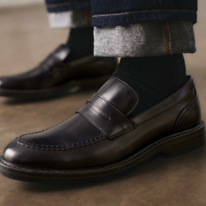 Aldwin Step Loafer Black Leather | Clarks Onsale