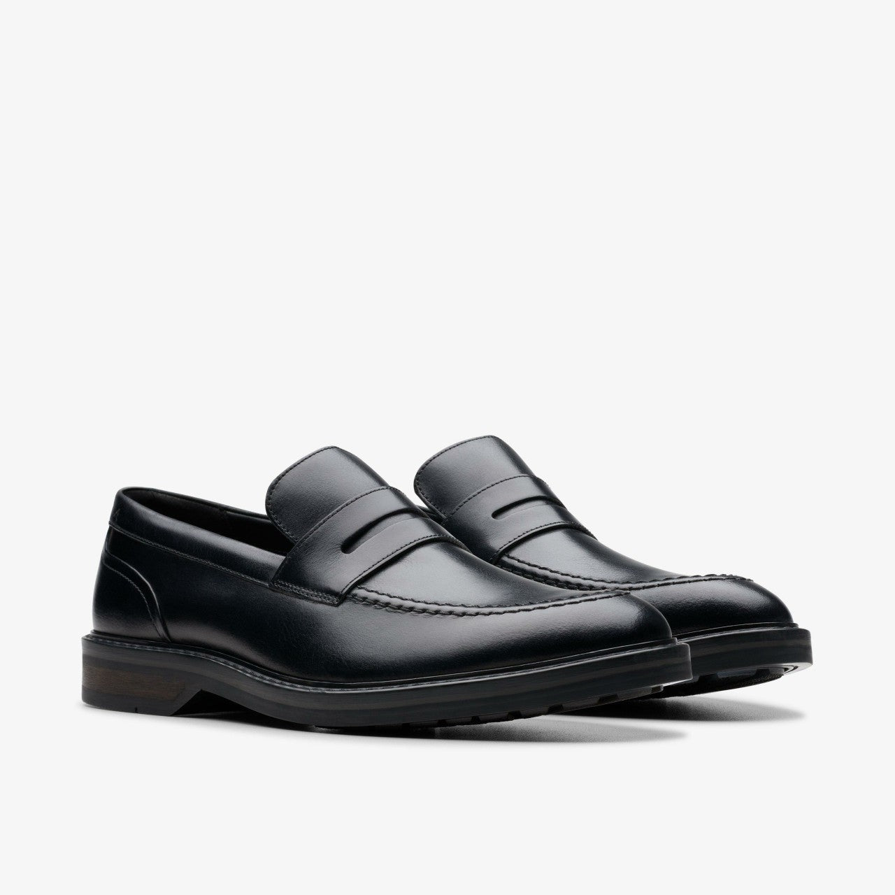 Aldwin Step Loafer Black Leather | Clarks Onsale