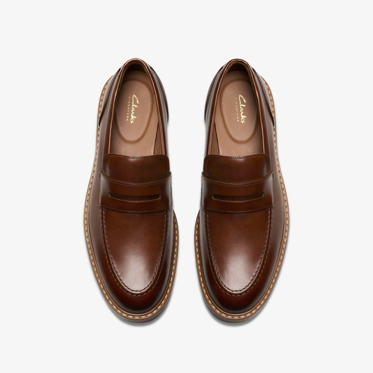 Aldwin Step Loafer Mid Tan Leather | Clarks For Sale