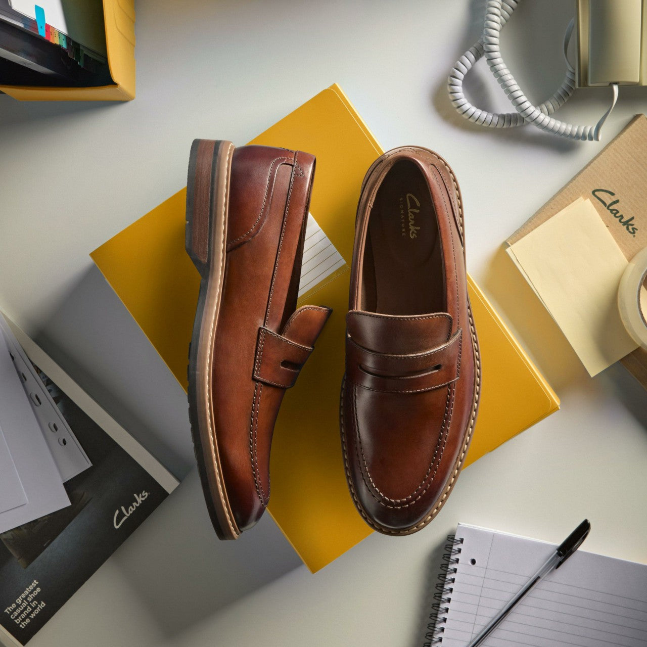 Aldwin Step Loafer Mid Tan Leather | Clarks For Sale